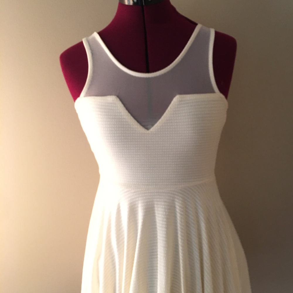 White netted dress